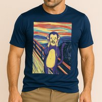 Monkey Screaming Painting Parody Performance Shirt