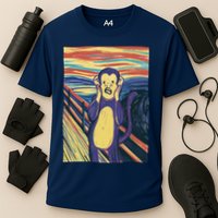 Monkey Screaming Painting Parody Performance Shirt