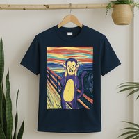 Monkey Screaming Painting Parody T-Shirt