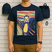 Monkey Screaming Painting Parody T-Shirt