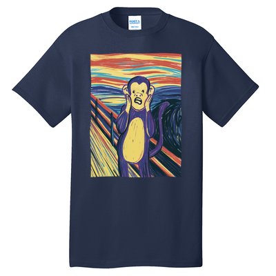 Monkey Screaming Painting Parody Tall T-Shirt