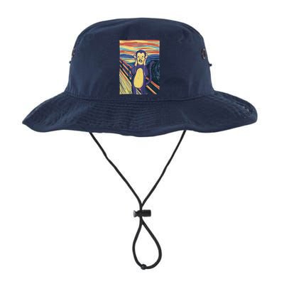 Monkey Screaming Painting Parody Bucket Hat