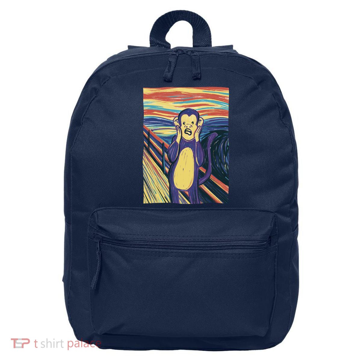 Monkey Screaming Painting Parody 16 in Basic Backpack