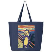 Monkey Screaming Painting Parody 25L Jumbo Tote