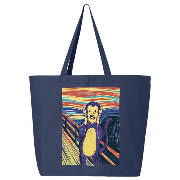 Monkey Screaming Painting Parody 25L Jumbo Tote