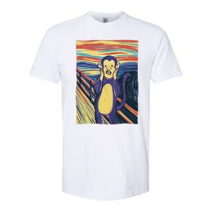 Monkey Screaming Painting Parody Softstyle CVC T-Shirt