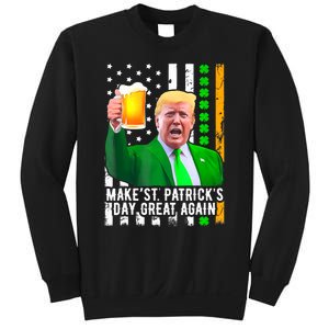 Make St PatrickS Day Great Again Funny Trump Sweatshirt