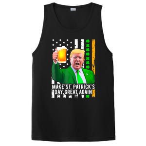 Make St PatrickS Day Great Again Funny Trump PosiCharge Competitor Tank