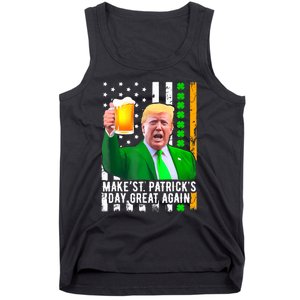 Make St PatrickS Day Great Again Funny Trump Tank Top