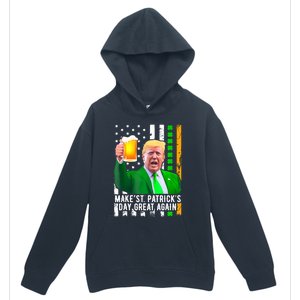 Make St PatrickS Day Great Again Funny Trump Urban Pullover Hoodie