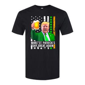 Make St PatrickS Day Great Again Funny Trump Softstyle CVC T-Shirt