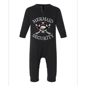 Mermaid Security Pirate Party Dad Brother Family Matching Infant Fleece One Piece