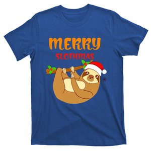 Merry Slothmas Pajamas Christmas Lazy Family Outfit Gift T-Shirt