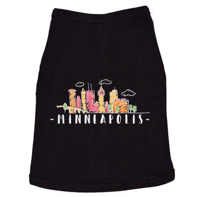 Minneapolis Skyline Pride Vintage Minnesota Doggie Tank