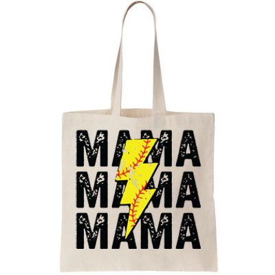 Mom Softball Player Vintage Mother's Day Tote Bag