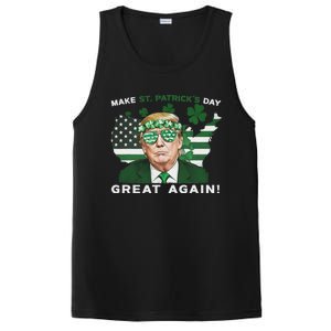 Make St Patricks Day Great Again Trump PosiCharge Competitor Tank