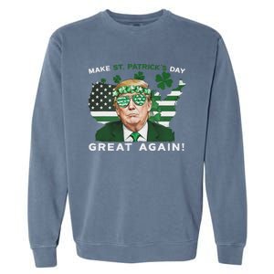 Make St Patricks Day Great Again Trump Garment-Dyed Sweatshirt