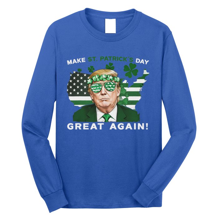 Make St Patricks Day Great Again Trump Long Sleeve Shirt