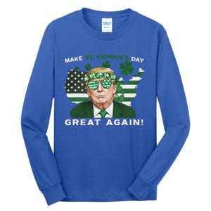 Make St Patricks Day Great Again Trump Tall Long Sleeve T-Shirt