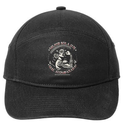 Mejor Sola Que Mal Acompañada 7-Panel Snapback Hat