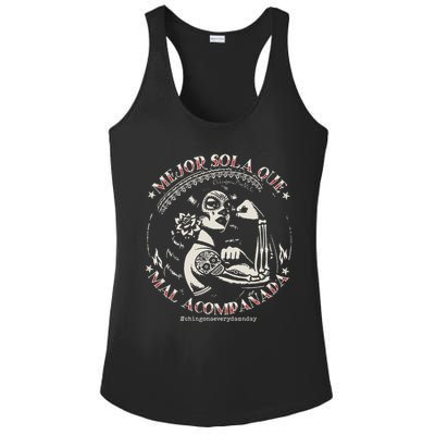 Mejor Sola Que Mal Acompañada Ladies PosiCharge Competitor Racerback Tank