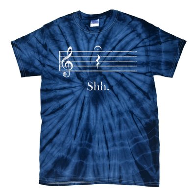 Music Shh Quarter Rest Retro Music Tie-Dye T-Shirt