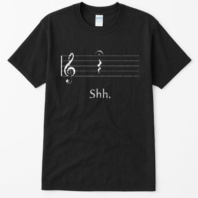 Music Shh Quarter Rest And Fermata Tall T-Shirt