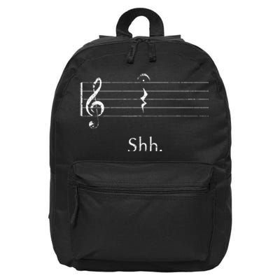 Music Shh Quarter Rest And Fermata 16 in Basic Backpack