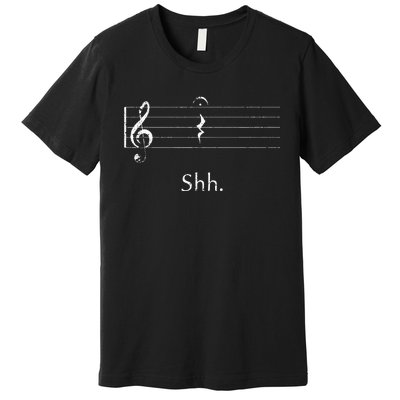 Music Shh Quarter Rest And Fermata Premium T-Shirt