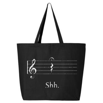 Music Shh Quarter Rest And Fermata 25L Jumbo Tote