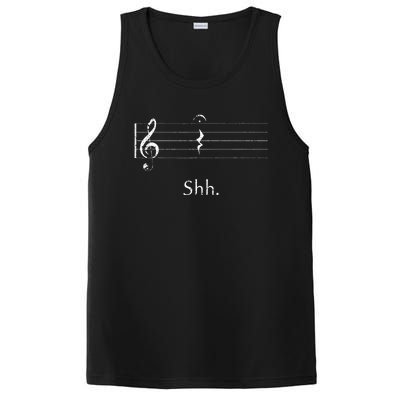 Music Shh Quarter Rest And Fermata PosiCharge Competitor Tank