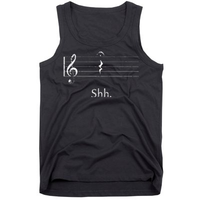 Music Shh Quarter Rest And Fermata Tank Top