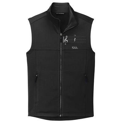 Music Shh Quarter Rest And Fermata Collective Smooth Fleece Vest