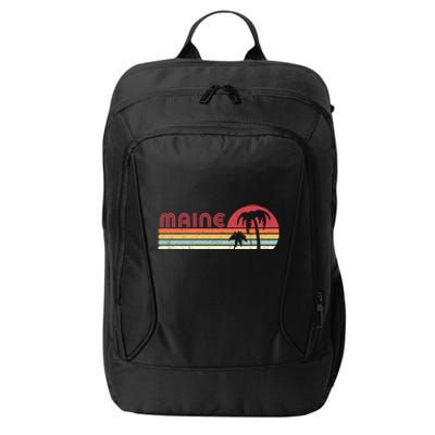 Maine Shirt. Retro Style ME, USA City Backpack