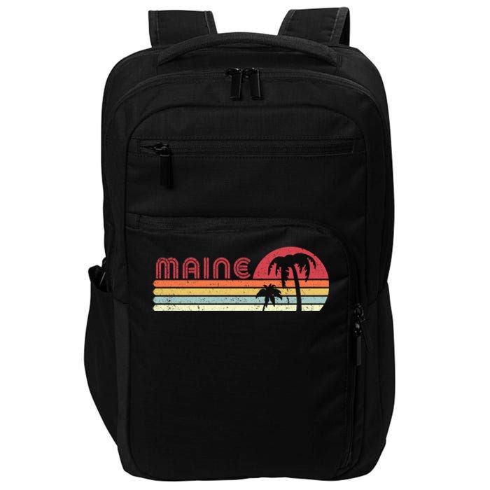 Maine Shirt. Retro Style ME, USA Impact Tech Backpack