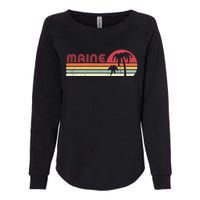 Maine Shirt. Retro Style ME, USA Womens California Wash Sweatshirt