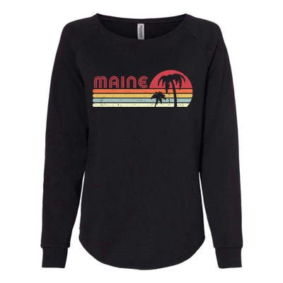 Maine Shirt. Retro Style ME, USA Womens California Wash Sweatshirt