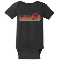 Maine Shirt. Retro Style ME, USA Baby Bodysuit