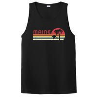 Maine Shirt. Retro Style ME, USA PosiCharge Competitor Tank