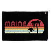 Maine Shirt. Retro Style ME, USA Grommeted Golf Towel