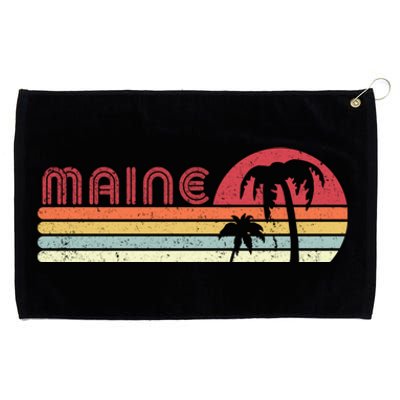 Maine Shirt. Retro Style ME, USA Grommeted Golf Towel