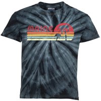 Maine Shirt. Retro Style ME, USA Kids Tie-Dye T-Shirt