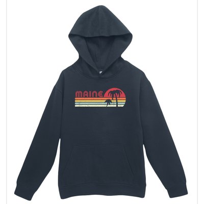 Maine Shirt. Retro Style ME, USA Urban Pullover Hoodie