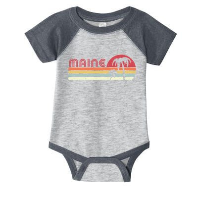 Maine Shirt. Retro Style ME, USA Infant Baby Jersey Bodysuit