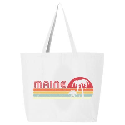 Maine Shirt. Retro Style ME, USA 25L Jumbo Tote