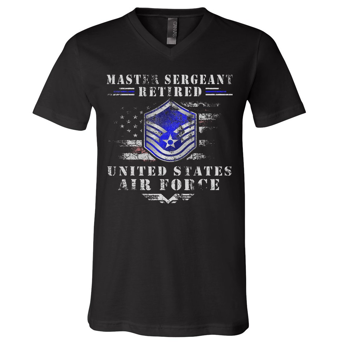 Master Sergeant Retired Military Retirement V-Neck T-Shirt