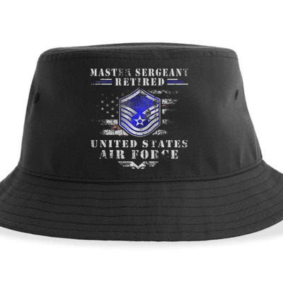 Master Sergeant Retired Military Retirement Sustainable Bucket Hat