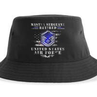 Master Sergeant Retired Military Retirement Sustainable Bucket Hat