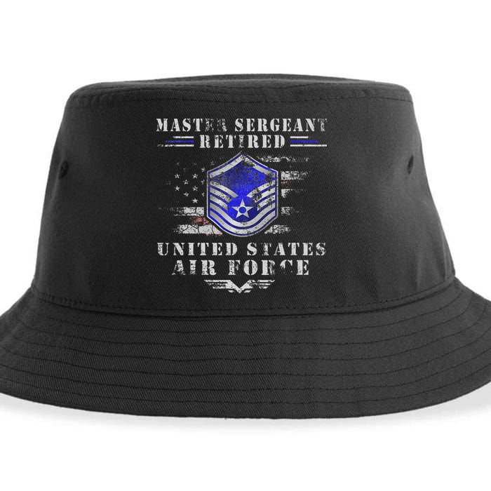 Master Sergeant Retired Military Retirement Sustainable Bucket Hat