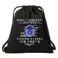 Master Sergeant Retired Military Retirement Drawstring Bag